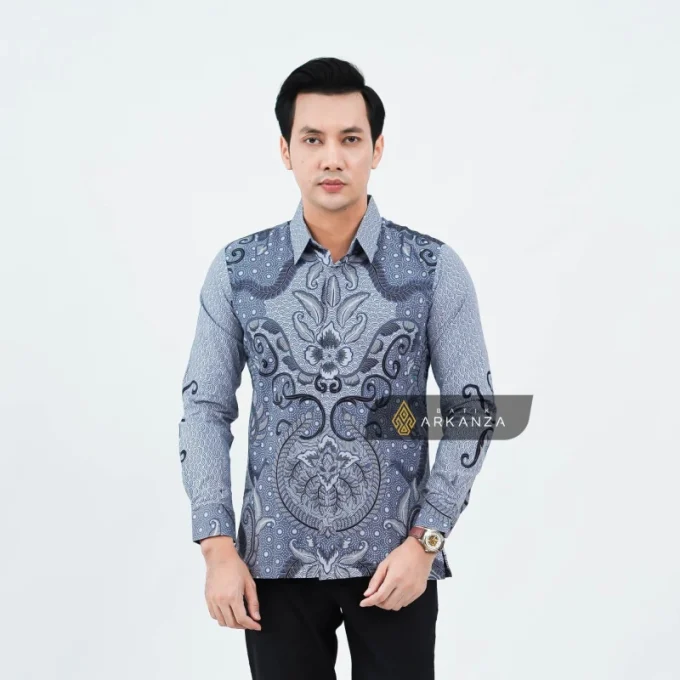 Kemeja Batik Slimfit Motif Samudra Jagad | Batik Solo | Batik Surakarta