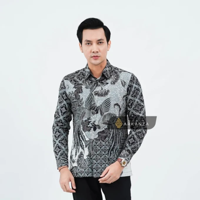 Kemeja Batik Slimfit Motif Peksi Awu