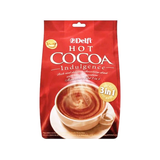 Delfi Indulgence 3-in-1 Hot Cocoa Minuman Cokelat Mix 25gr 20sachets