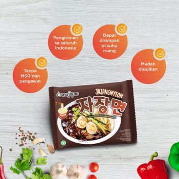 Mujigae Jajangmyeon Mie Saus Kedelai Hitam Khas Korea 265gram