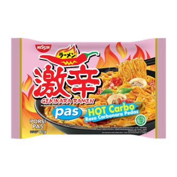 Nissin Gekikara Ramen Hot Carbonara/Mie Instan 81gram