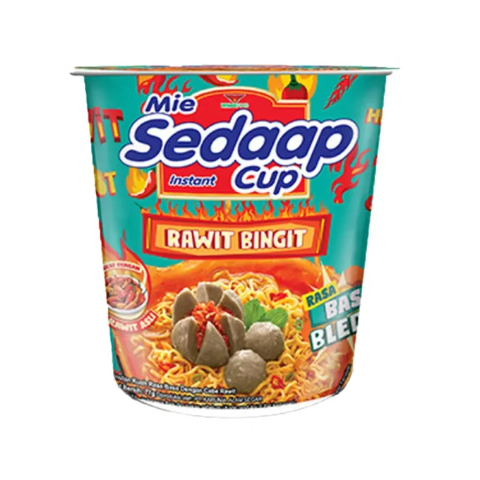 Noodle Sedaap Mie Cup Baso Bleduk/Mie Instan 77gram 77gram