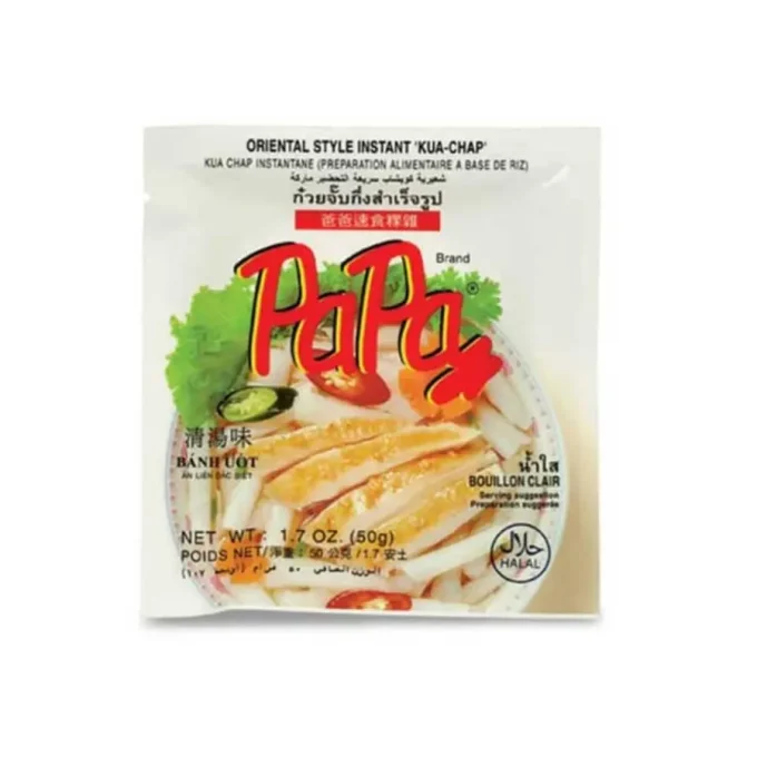 Papa Kua Oriental Instant Chap 50gr adalah pilihan sempurna untuk Anda yang menginginkan hidangan instan yang lezat dan praktis. Dengan rasa oriental yang khas, mie instan ini akan memanjakan lidah Anda dengan kelezatan yang tiada tara. Dibuat dengan bahan-bahan berkualitas tinggi, mie instan ini memiliki tekstur yang kenyal dan lembut. Tidak hanya enak, Papa Kua Oriental Instant Chap 50gr juga mudah dan cepat untuk disajikan. Cukup tambahkan air panas dan bumbu yang sudah disediakan, dalam beberapa menit hidangan lezat siap untuk dinikmati. Cocok untuk sarapan, makan siang, atau makan malam, mie instan ini akan memuaskan selera Anda yang menginginkan hidangan yang praktis namun tetap lezat. Dapatkan Papa Kua Oriental Instant Chap 50gr sekarang juga dan nikmati kelezatan oriental dalam sekejap!