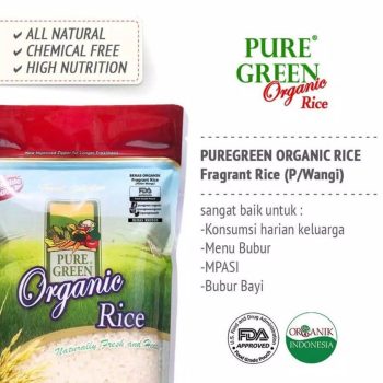 Puregreen Beras Organik Pulen Wangi/Organic Rice 1kg