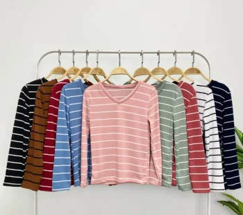 Atasan Wanita Mellia Top | V Neck Shirt Viral