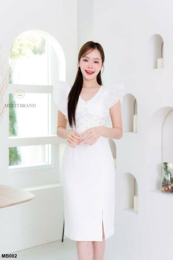 MB002-PIK Pink | Dress Wanita Import Thailand