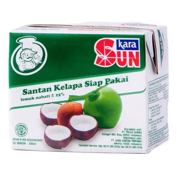 Sun Kara 200 ml | Santan Siap Pakai | Krim Kelapa