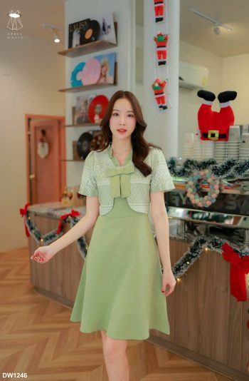 DW1246-YEW | Dress Wanita Import Thailand