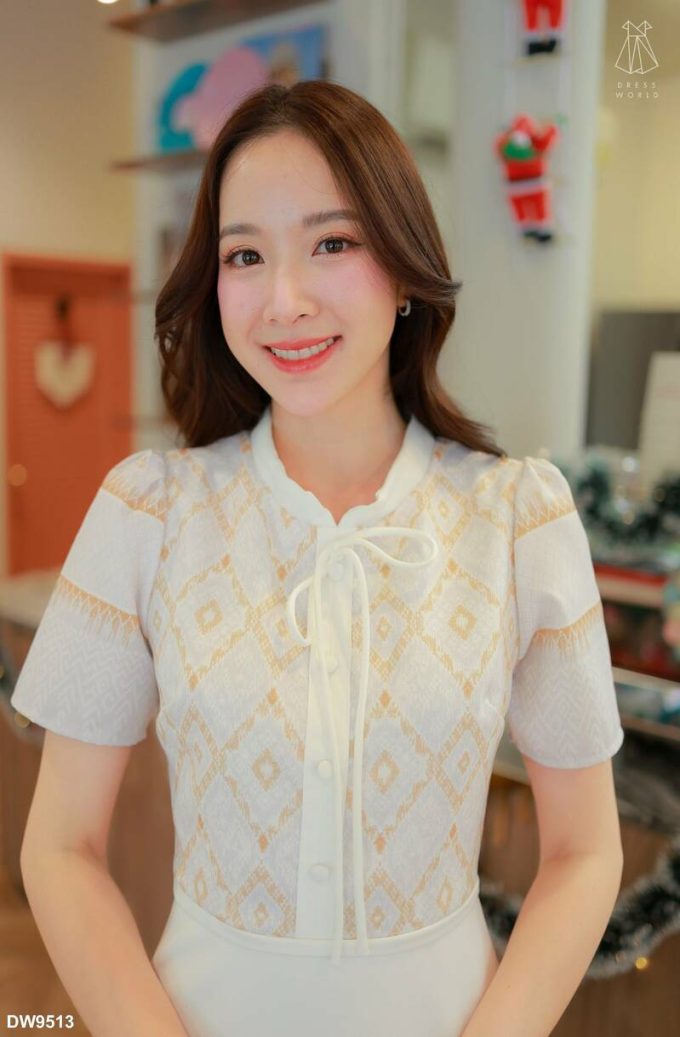 DW9513-WHE | Dress Wanita Import Thailand