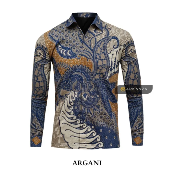 Kemeja Batik Slimfit Motif Argani