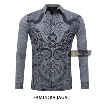 Kemeja Batik Slimfit Motif Samudra Jagad | Batik Solo | Batik Surakarta