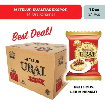 Mie Urai Dus | Burung Dara Mie Telur Urai Original/Pipih 140G X 24 PCS / 1 DUS