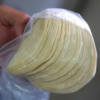 Kulit Dimsum Bulat | Kulit Gyoza Bulat 130 gr | Kulit Pangsit Bulat