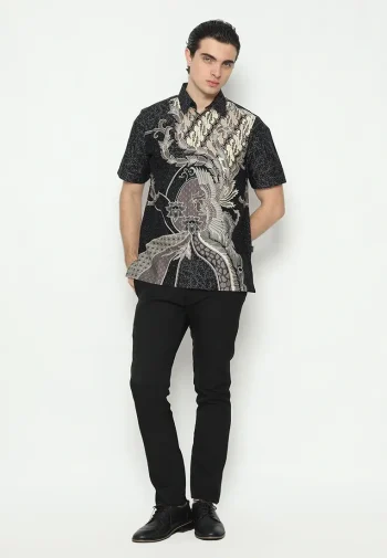 Hadinata Batik Kemeja Pendek Superfine Dharma Dirga