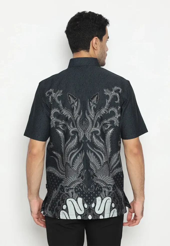 Hadinata Batik Pria Kemeja Pendek Slimfit Ranvir Ranita - Gambar 2