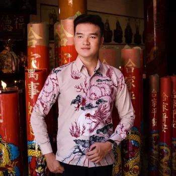 Kemeja Batik Slimfit Motif Naga Husada