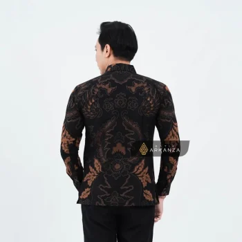 Kemeja Batik Slimfit Motif Samanhudi Coklat