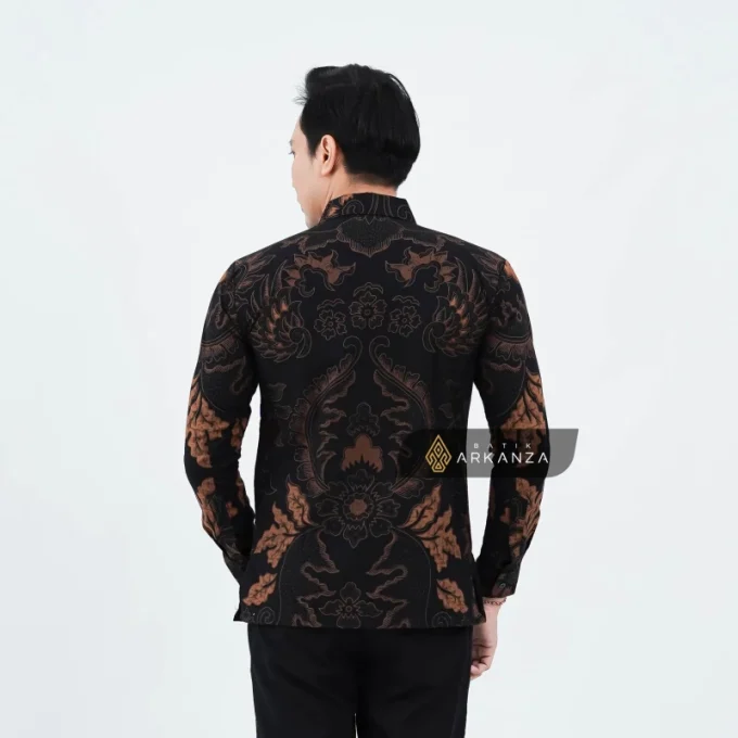 Kemeja Batik Slimfit Motif Samanhudi Coklat