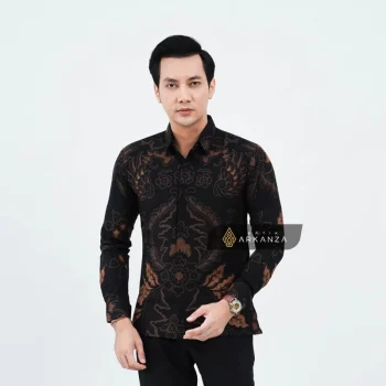 Kemeja Batik Slimfit Motif Samanhudi Coklat