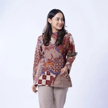 Blouse Batik Motif Wasa Merah