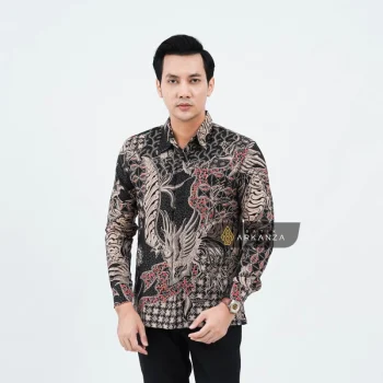 Kemeja Batik Dobby Slimfit Motif Parang Asmoro