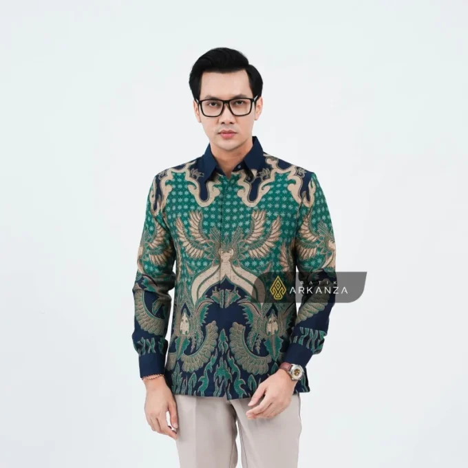 Kemeja Batik Dobby Slimfit Motif Buana Mukti