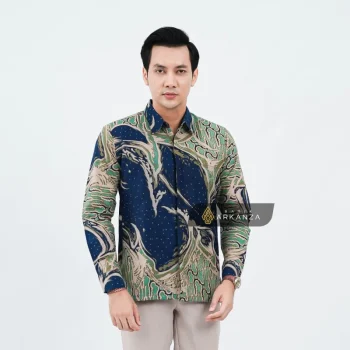 Kemeja Batik Dobby Slimfit Motif Tinular