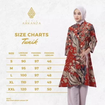 Tunik Batik Motif Wasa Navy