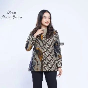 Blouse Batik Motif Aksara Buana