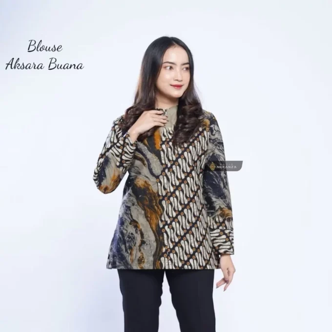Blouse Batik Motif Aksara Buana
