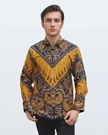 Kemeja Batik Lengan Panjang Lar Parang Godong – Sogan