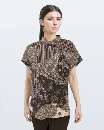 Batik Wanita | Days By Danar Hadi Blouse – Sekar Jagad Modern Hijau