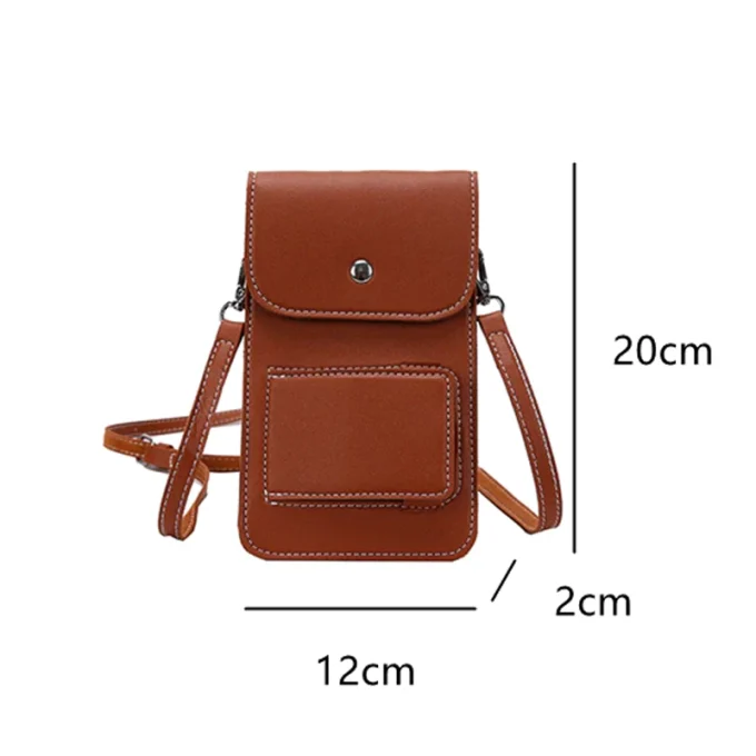 Tas Selempang Pocket Hp Touchscreen Kulit Sintetis Premium Model Import Korea Branded Lucu Kekinian Murah Terbaru SHUN