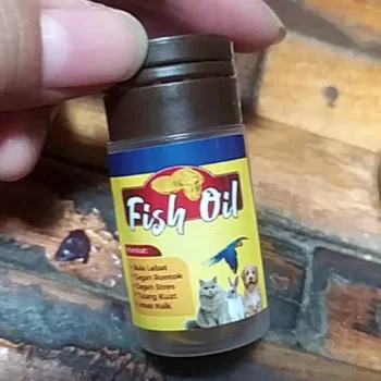 Vitamin Kucing Anjing Burung Fish Oil Natural Extract For Animal Minyak Ikan Vitamin Obat Hewan Hamster Sugar Glider Ayam Fish Liver Oil Tunghai Mini Kemasan Botol Tung Hai 20 Kapsul Sempati