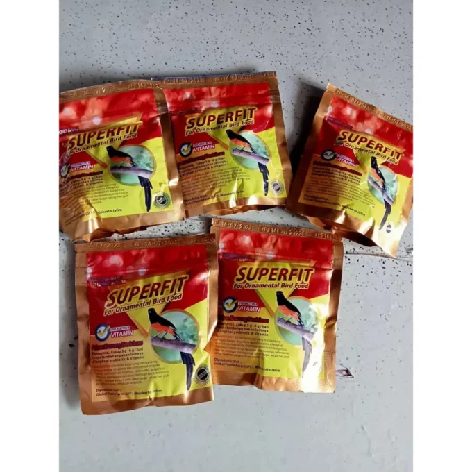 SUPERFIT GOLD ORIGINAL PAKAN VOER HIGH PROTEIN UNTUK BURUNG MURAI ANIS CILILIN KACER CIBLEK CENDET DLL