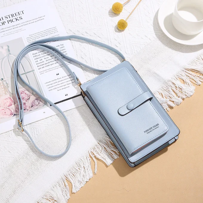 Tas Dompet Hp Selempang Korean Style Touchscreen Multifungsi Model Import Korea