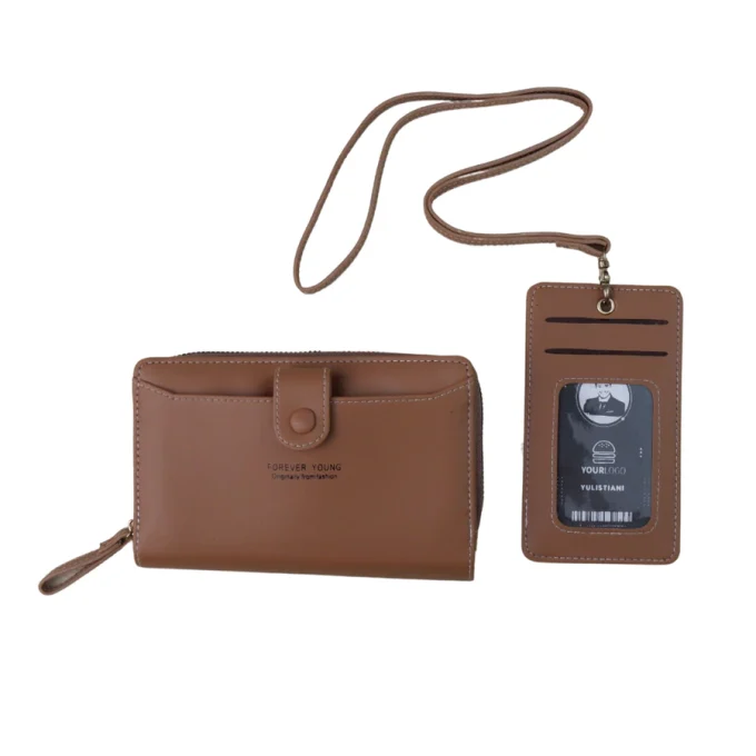 Dompet Lipat Wanita Model Korean Style ada Bonus Name Tag