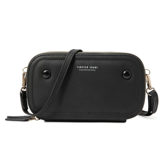 Tas Hp Selempang Mini Multifungsi Model Korean Style Bahan Kulit Sintetis Premium