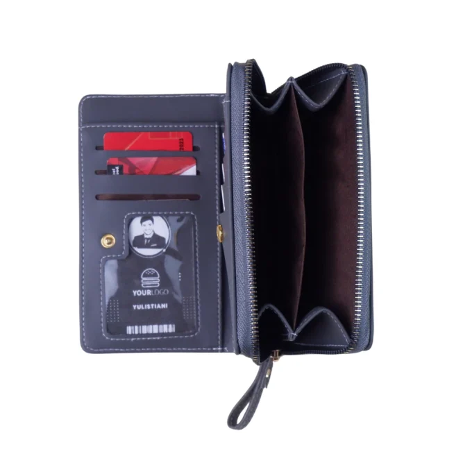 Dompet Lipat Wanita Model Korean Style ada Bonus Name Tag
