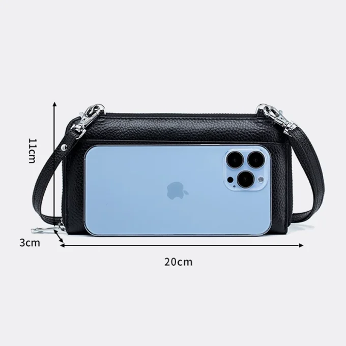 Tas Dompet Hp Wanita Selempang Modis Elegant Multifungsi Touchscreen