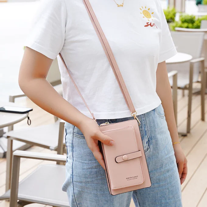 Tas Dompet Hp Selempang Korean Style Touchscreen Multifungsi Model Import Korea