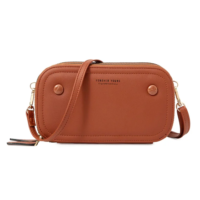 Tas Hp Selempang Mini Multifungsi Model Korean Style Bahan Kulit Sintetis Premium