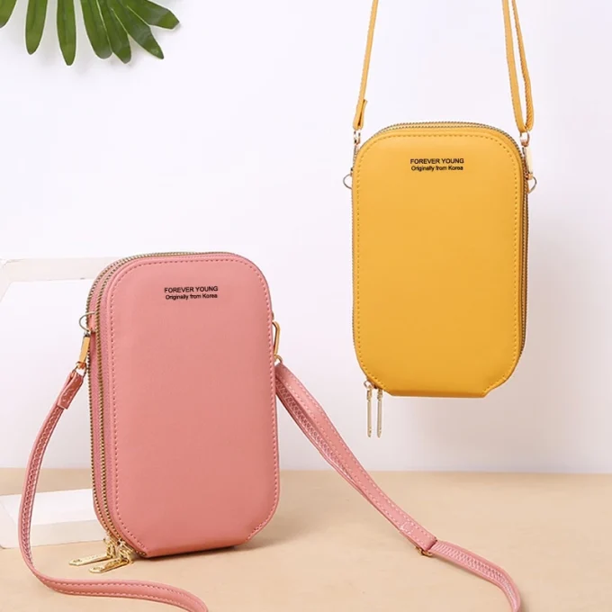 Tas Hp Wanita Selempang Mini Forever Young Multifungsi Touchscreen Model Import Korea Terbaru 2023