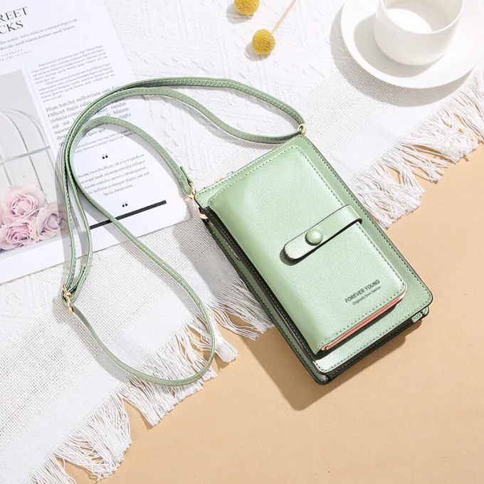 Tas Dompet Hp Selempang Korean Style Touchscreen Multifungsi Model Import Korea