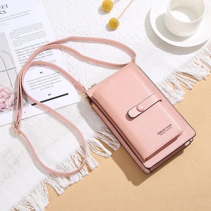 Tas Dompet Hp Selempang Korean Style Touchscreen Multifungsi Model Import Korea