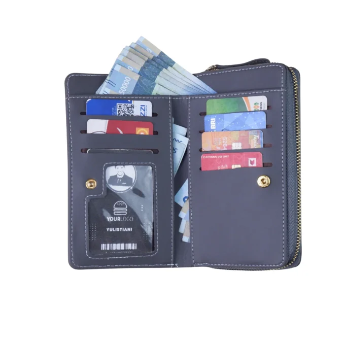 Dompet Lipat Wanita Model Korean Style ada Bonus Name Tag