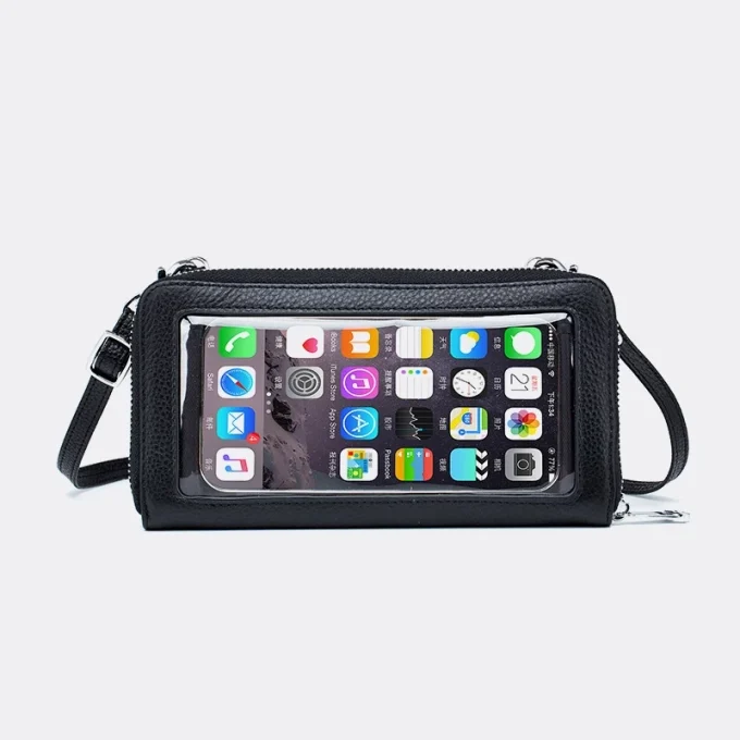 Tas Dompet Hp Wanita Selempang Modis Elegant Multifungsi Touchscreen