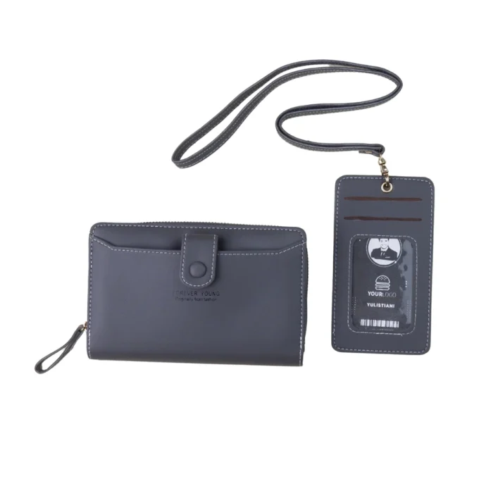 Dompet Lipat Wanita Model Korean Style ada Bonus Name Tag