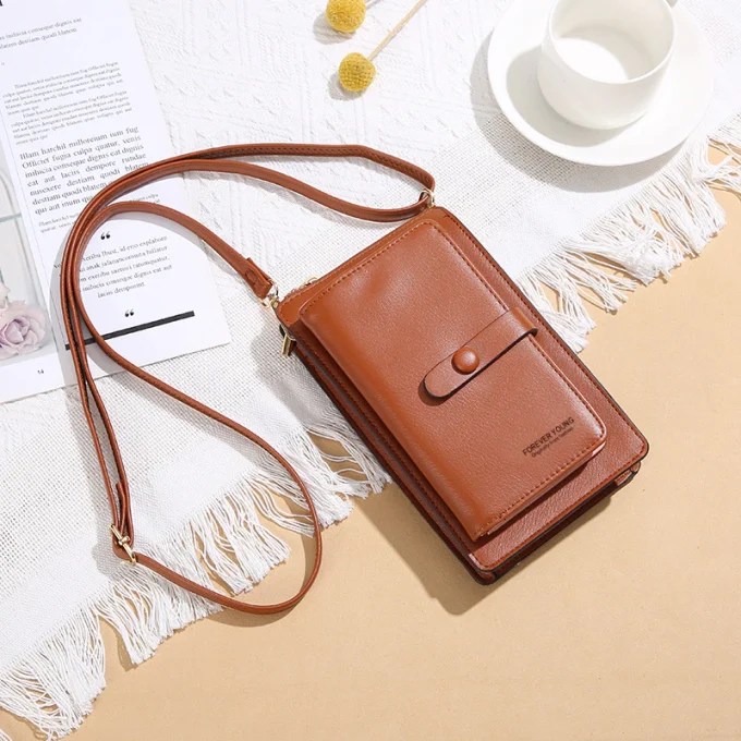Tas Dompet Hp Selempang Korean Style Touchscreen Multifungsi Model Import Korea