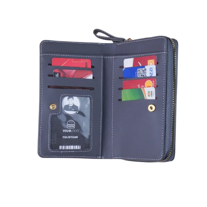 Dompet Lipat Wanita Model Korean Style ada Bonus Name Tag